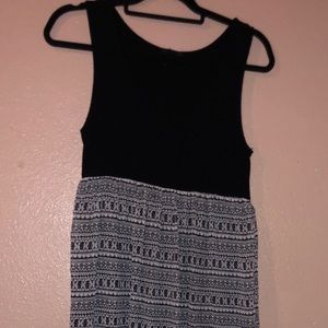 Black and white maxi dress